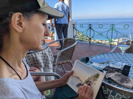 Painting in Capri